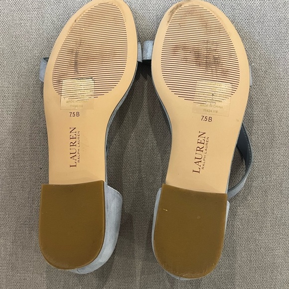 Lauren Betha Blue Suede Ankle Sandal’s - Picture 6 of 7